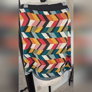 Maeve Multicolor Chevron Mini Skirt